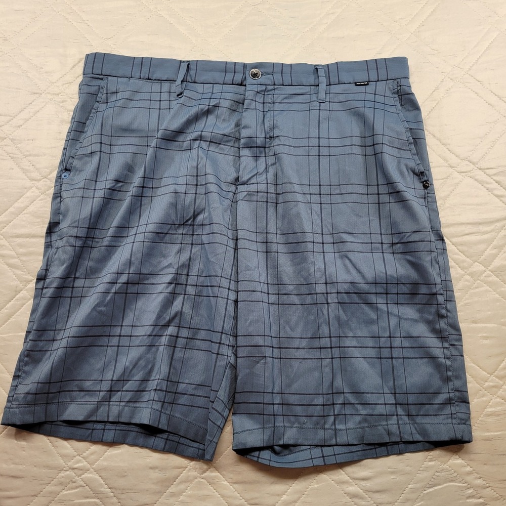 Hurley blue flat front shorts size‎ 38